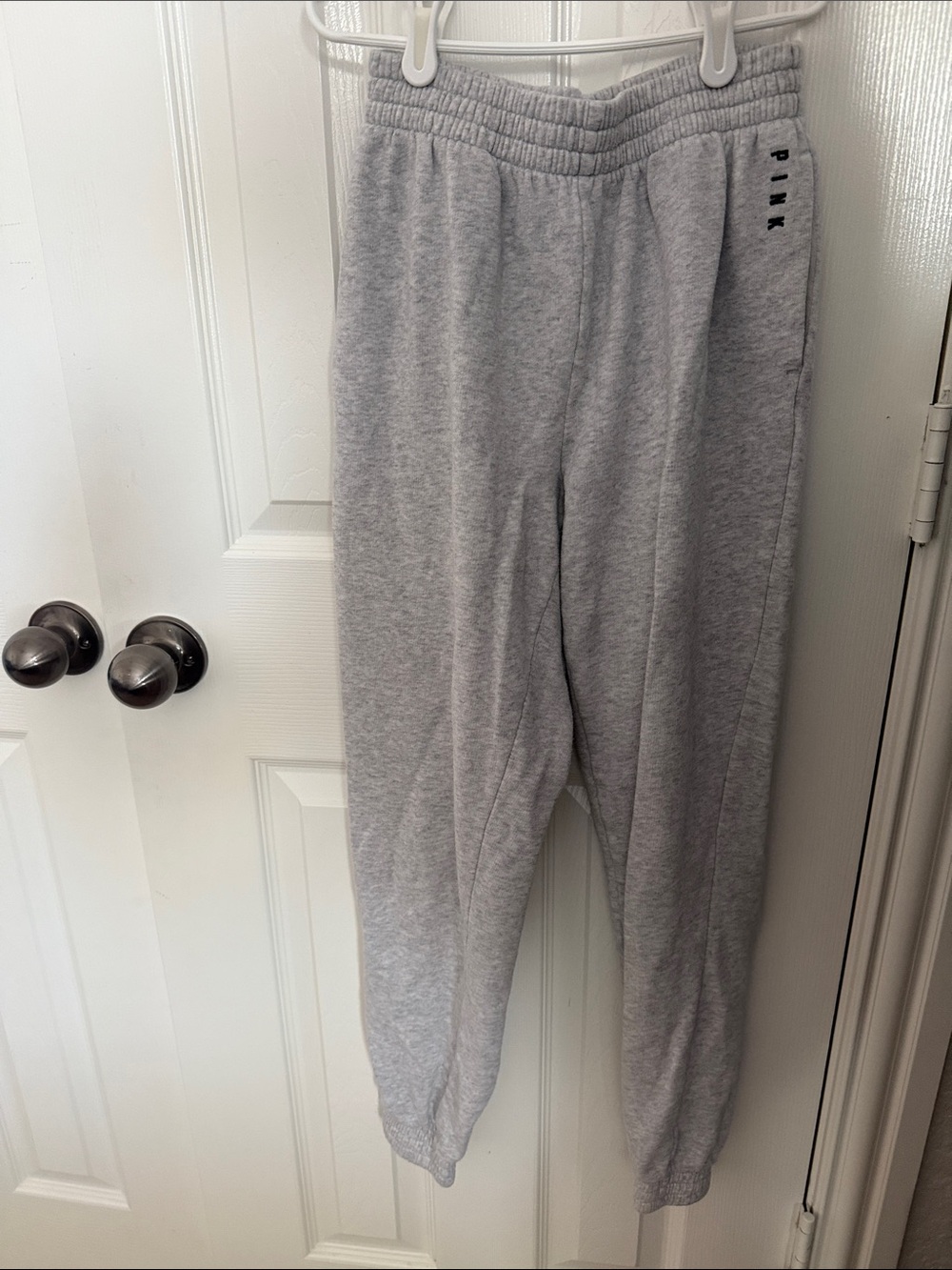 PINK Victoria's Secret women’s Light Gray Joggers